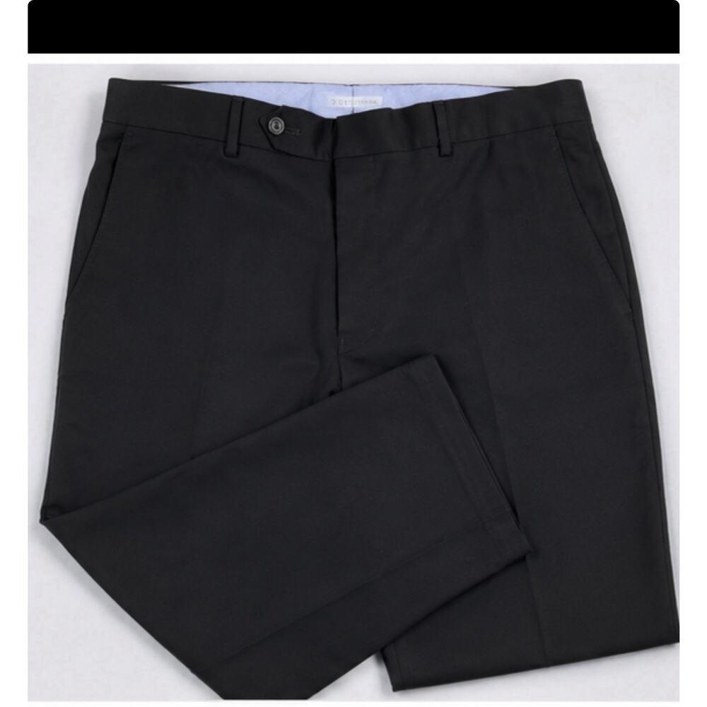Samuelsohn Dress Pants Flat Front Wool Blend Men’s 34x30 Black Career